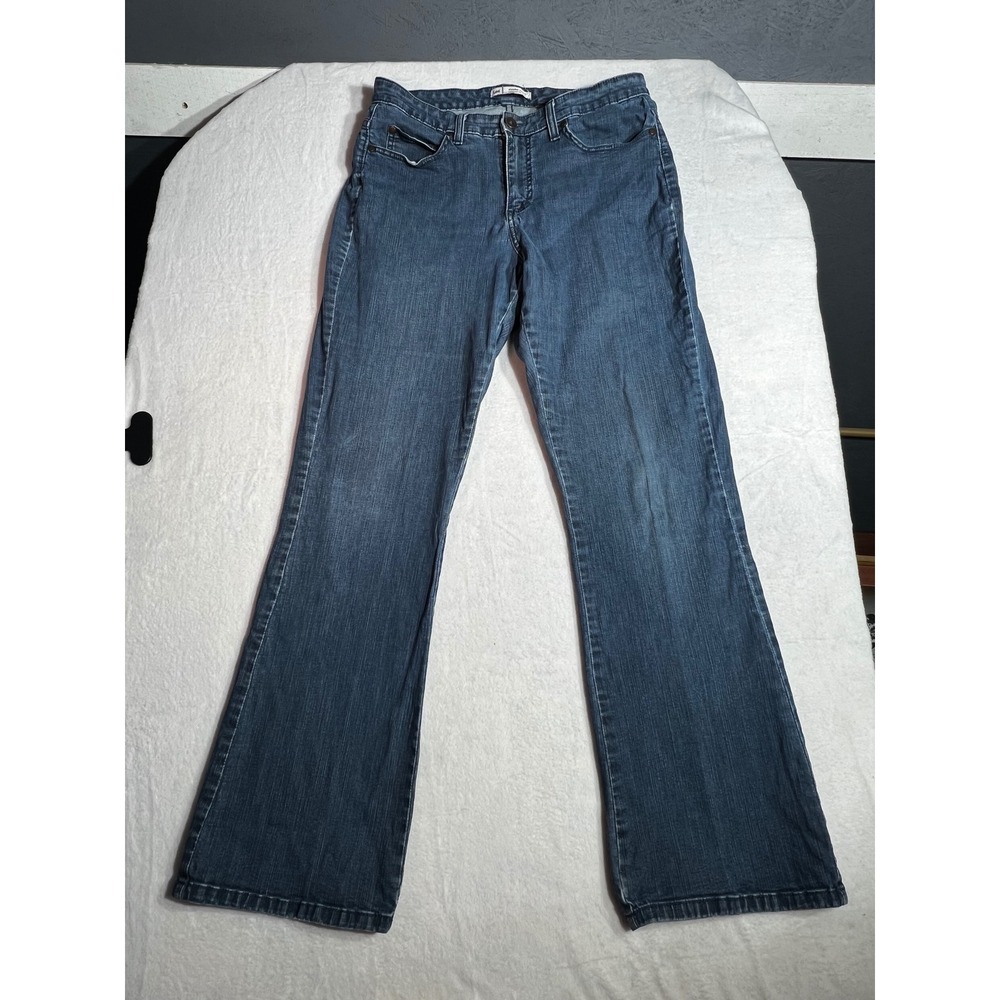 Lee Slender Secret Women Medium Wash Bootcut Jeans Lower On The Waist Denim